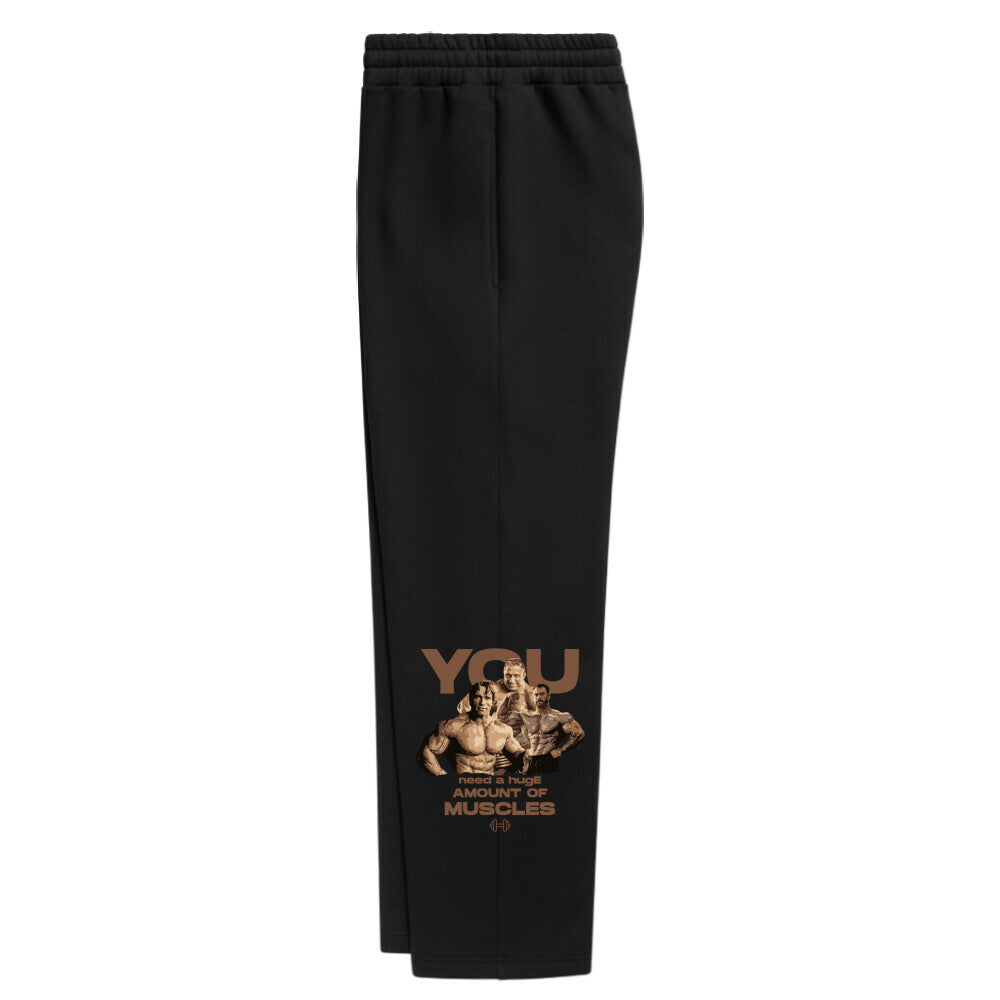 Oversized Sweatpants Unisex - You need a huge amount of muscles (Design Seite links)