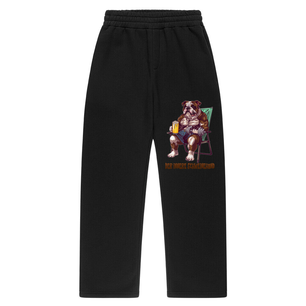 Oversized Sweatpants Unisex - Der innere Schweinehund (Design vorne links)