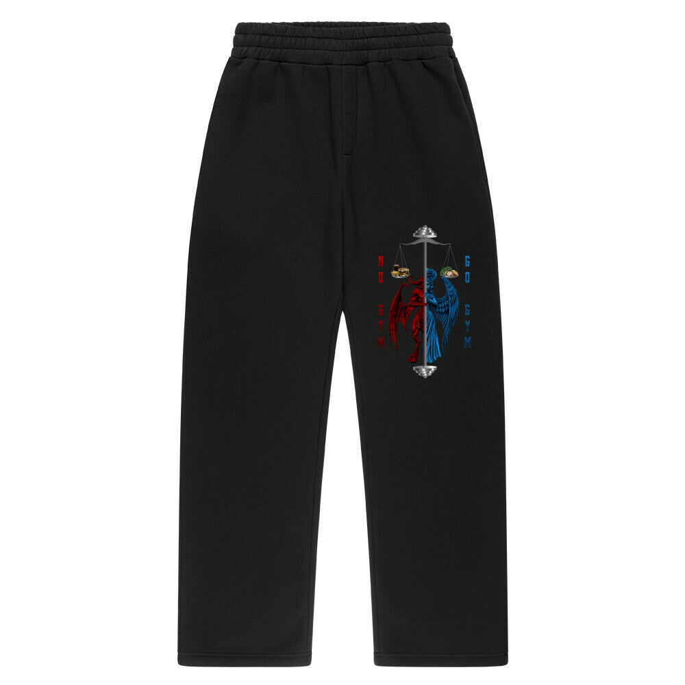 Oversized Sweatpants Unisex - No Gym Go Gym (Desing vorne links)