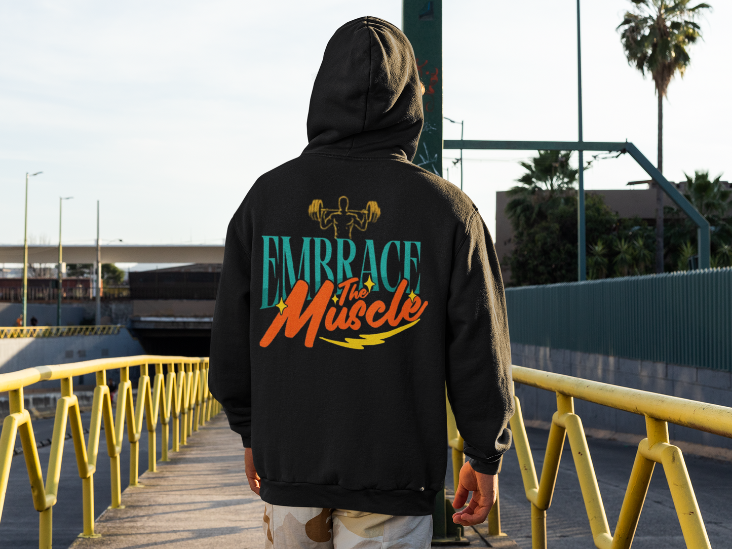 Oversized Hoodie Unisex - Embrace the muscle